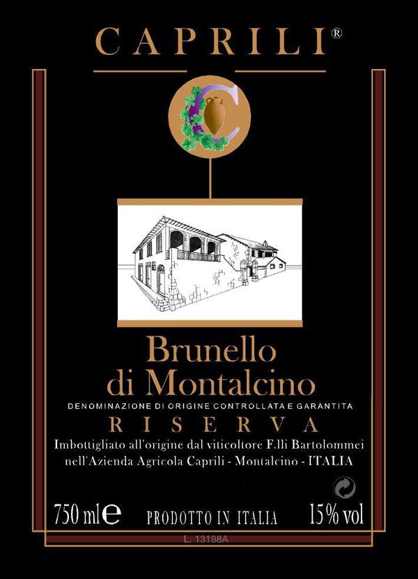 2016 Caprili Brunello di Montalcino Riserva