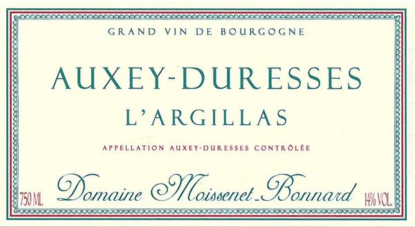 2020 Domaine Moissenet-Bonnard Auxey-Duresses L'Argillas