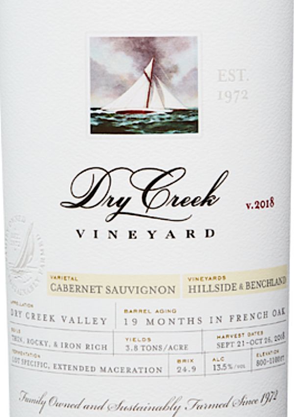 2018 Dry Creek Vineyard Cabernet Sauvignon