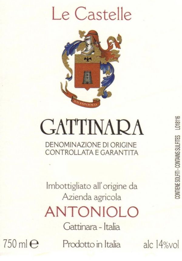 2015 Antoniolo Gattinara Le Castelle