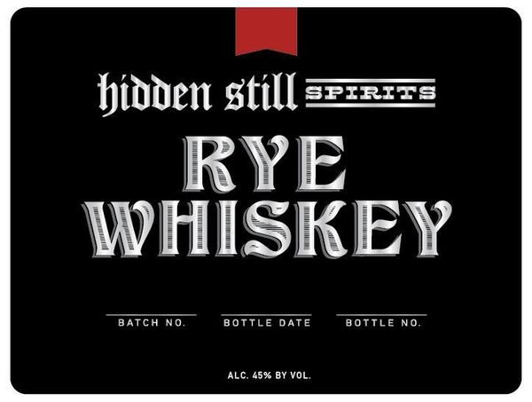 Hidden Still Spirits Straight Rye Whiskey