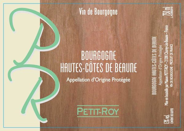 2020 Petit-Roy Bourgogne Hautes Côtes de Beaune Blanc