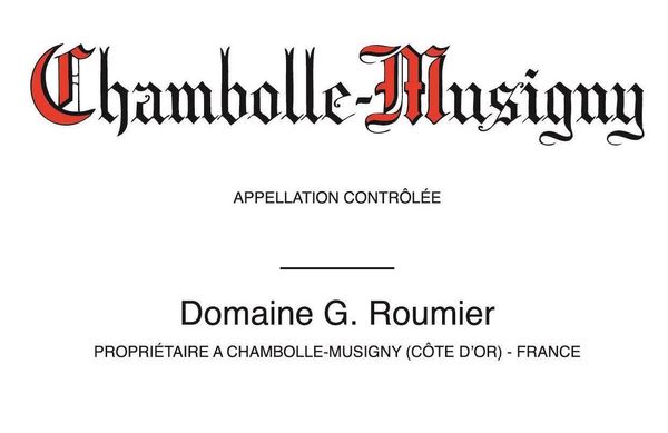 2016 Domaine G. Roumier Chambolle-Musigny