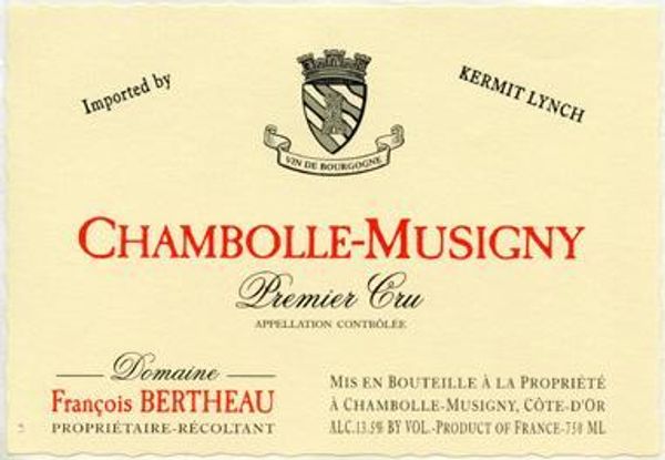 1990 Domaine François Bertheau Chambolle-Musigny Premier Cru