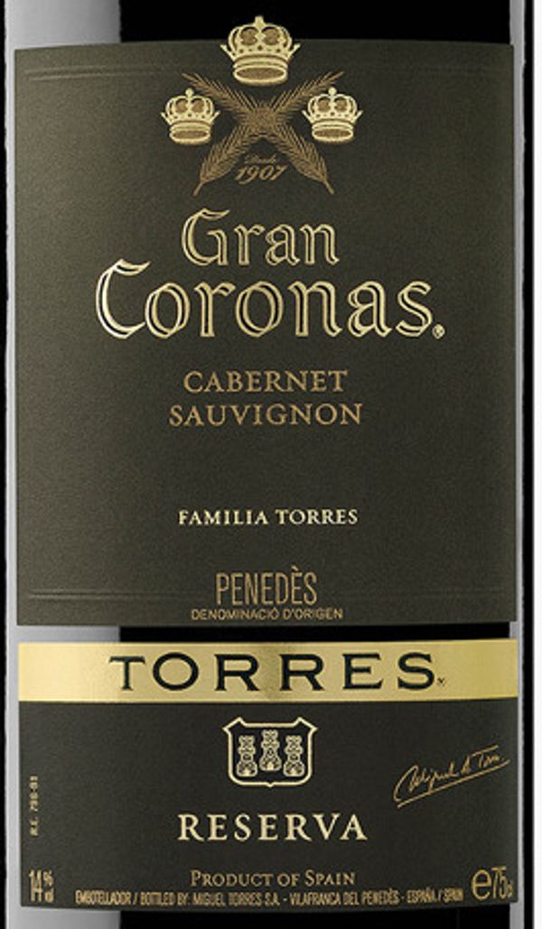 2019 Familia Torres Gran Coronas Reserva Cabernet Sauvignon