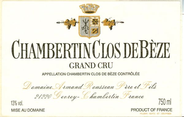 2013 Domaine Armand Rousseau Chambertin Clos de Bèze
