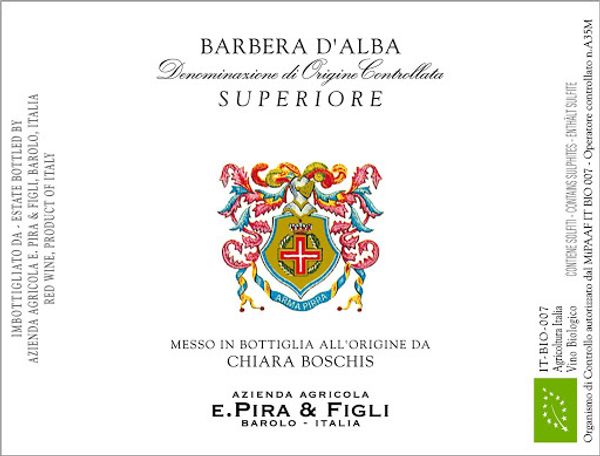 2019 E. Pira & Figli Chiara Boschis Barbera d'Alba Superiore