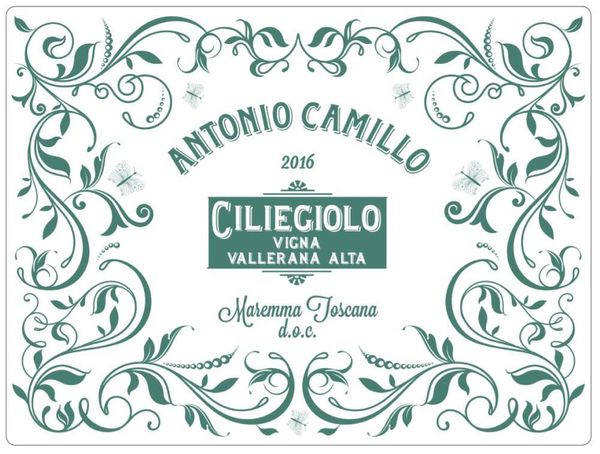 2021 Antonio Camillo Maremma Toscana Ciliegiolo Vallerana Alta