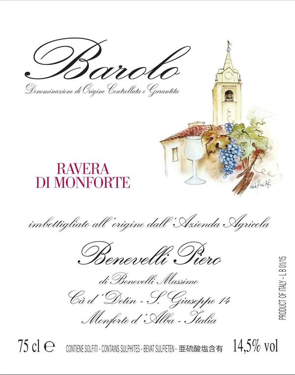 2018 Benevelli Piero Barolo Ravera di Monforte