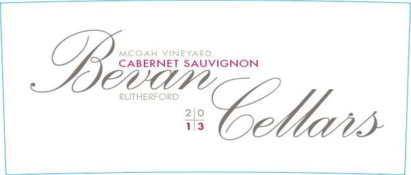 2013 Bevan Cellars McGah Vineyard Cabernet Sauvignon