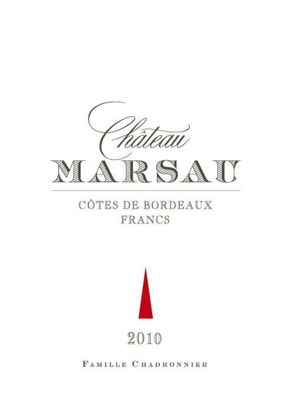 2018 Château Marsau Francs Côtes de Bordeaux