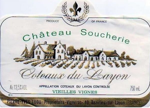 1996 Château Soucherie Coteaux du Layon Vieilles Vignes