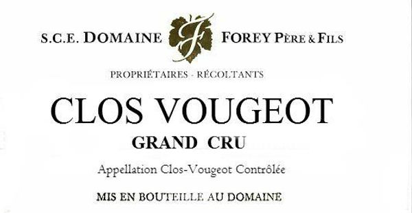 2020 Domaine Forey Père et Fils Clos de Vougeot