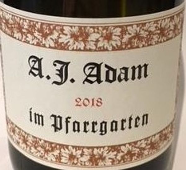 2020 A.J. Adam im Pfarrgarten Riesling Feinherb