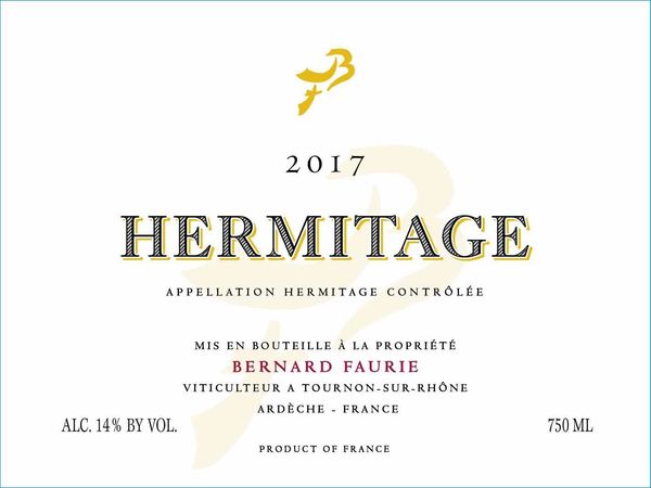 2017 Bernard Faurie Hermitage Greffieux/Bessards/Méal