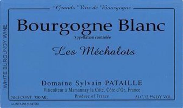 2020 Sylvain Pataille Bourgogne Blanc Les Méchalots