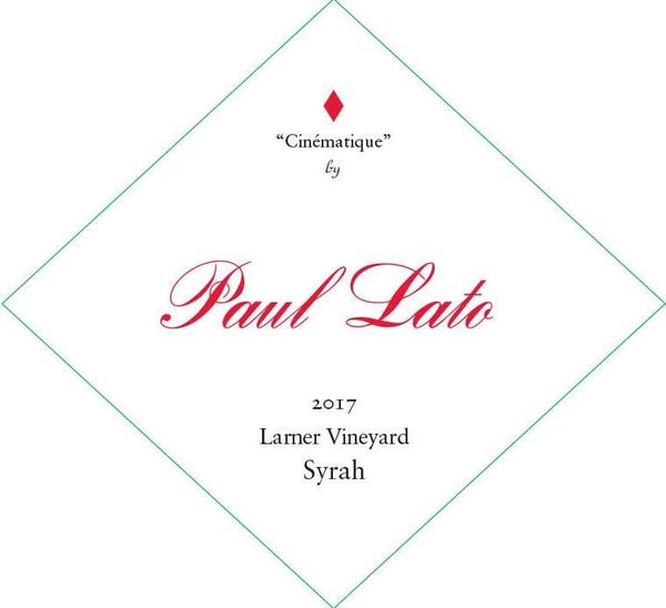 2017 Paul Lato Wines Cinématique Larner Vineyard Syrah