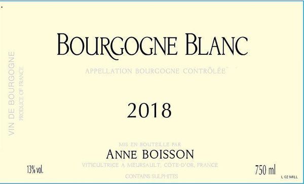 2020 Anne Boisson Bourgogne Blanc