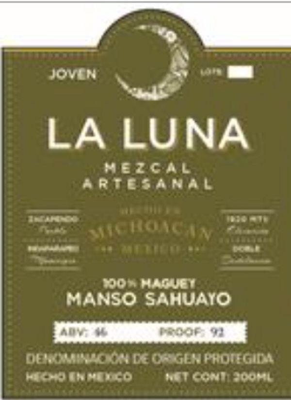 La Luna Mezcal Manso Sahuayo