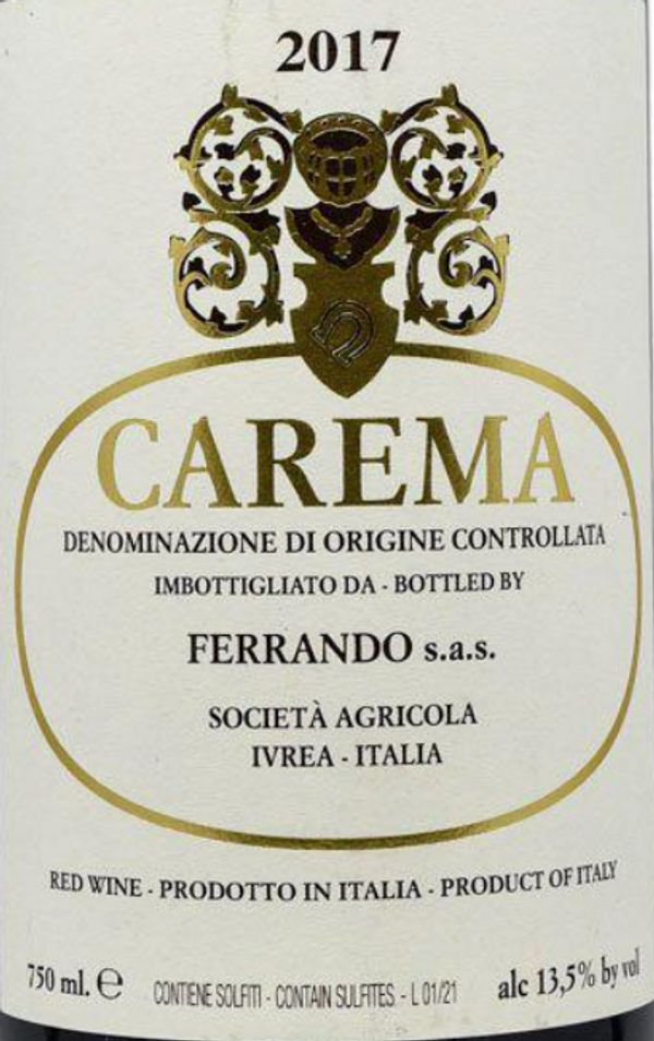 2018 Ferrando Carema Etichetta Bianca
