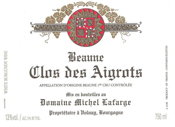 2020 Domaine Michel Lafarge Beaune Blanc Les Aigrots
