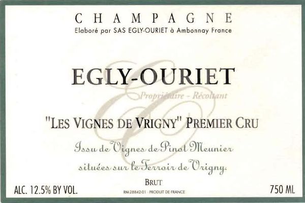 Egly-Ouriet Champagne Brut Les Vignes de Vrigny Premier Cru