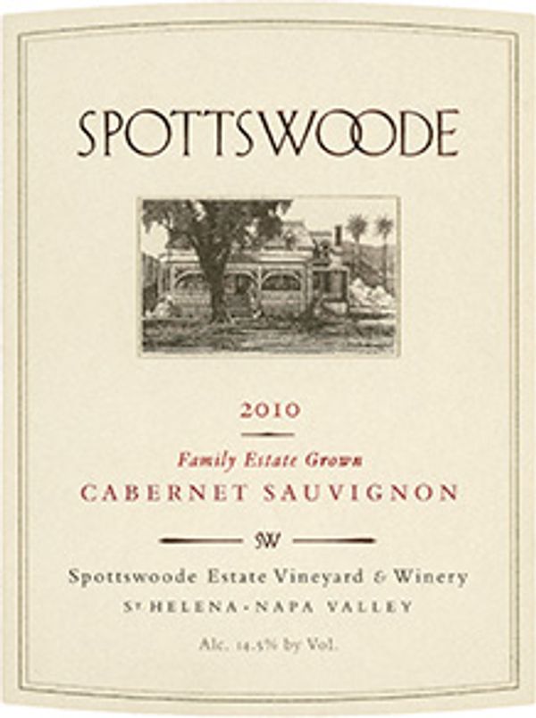2010 Spottswoode Estate Cabernet Sauvignon
