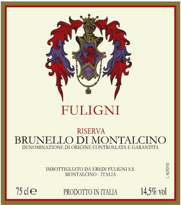 2016 E. Fuligni Brunello di Montalcino Riserva