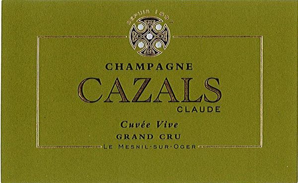 Cazals Champagne Cuvée Vive Blanc de Blancs Extra Brut