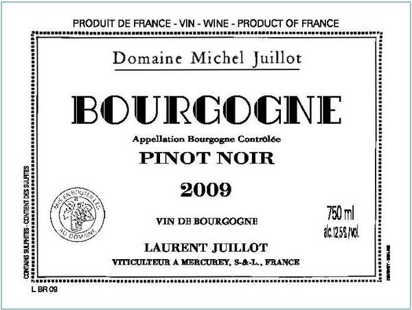 2020 Domaine Michel Juillot Bourgogne Pinot Noir