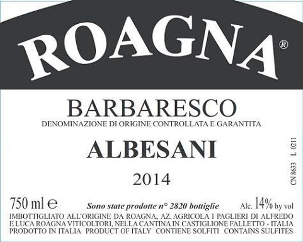 2016 Roagna Barbaresco Albesani