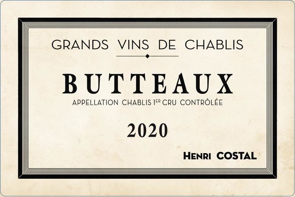 2020 Henri Costal Chablis Butteaux