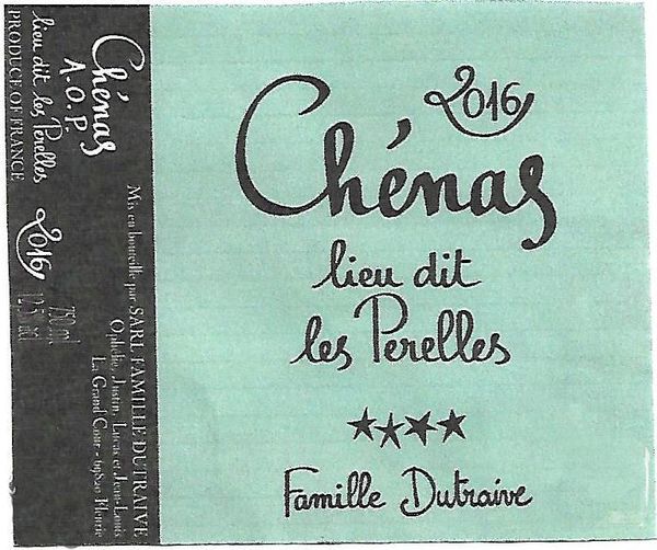 2020 Famille Dutraive Chénas Les Perelles
