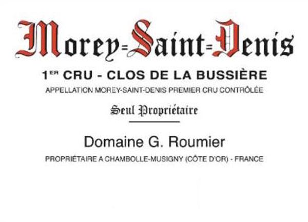 2018 Domaine G. Roumier Morey-St-Denis Clos-de-la-Bussière