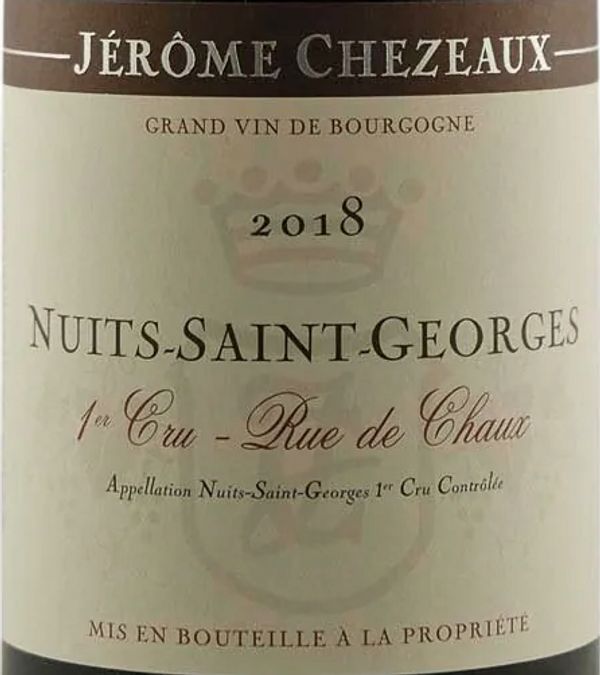 2019 Domaine Jérôme Chezeaux Nuits-St-Georges Les Rues de Chaux
