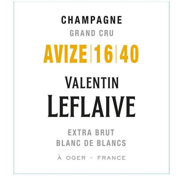 Valentin Leflaive Champagne Avize 16 40 Blanc de Blancs Extra Brut