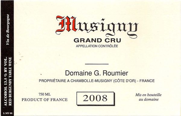 2009 Domaine G. Roumier Musigny
