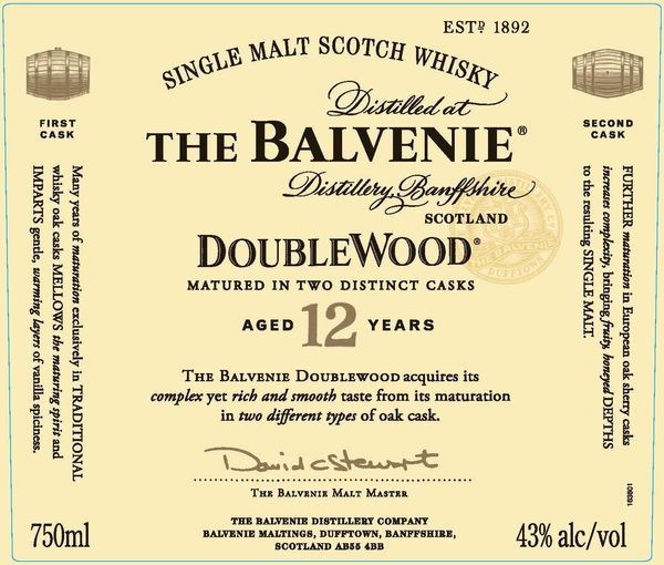 The Balvenie DoubleWood Aged 12 Years Single Malt Scotch Whisky
