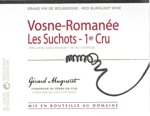 2020 Domaine Gérard Mugneret Vosne-Romanée Les Suchots