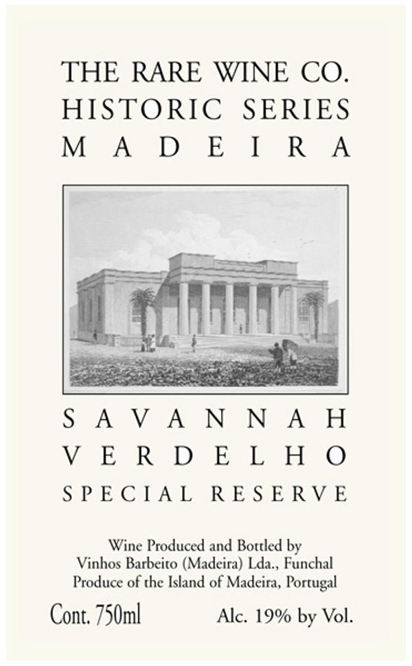 Rare Wine Co. Historic Series Madeira Savannah Verdelho Special Reserve