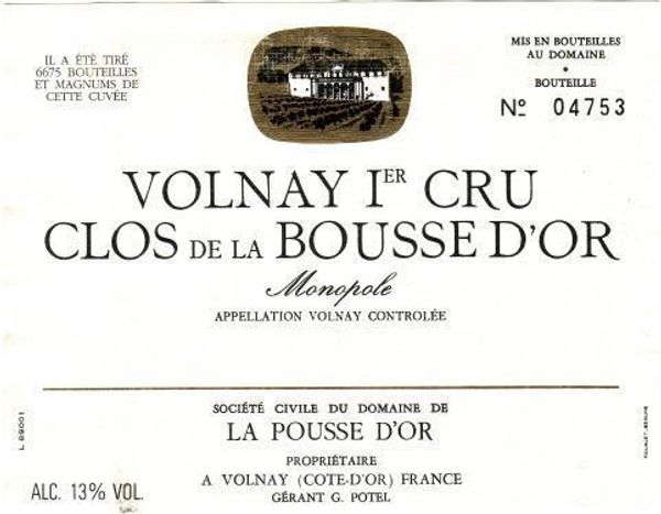 1996 La Pousse d'Or Volnay Clos de la Bousse d'Or