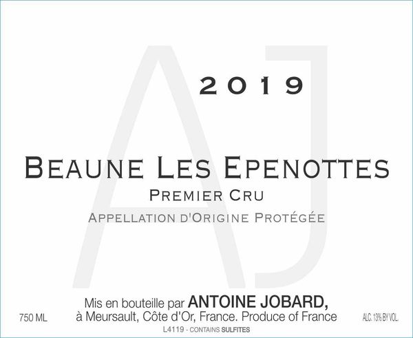 2019 Domaine Antoine Jobard Beaune Les Epenottes