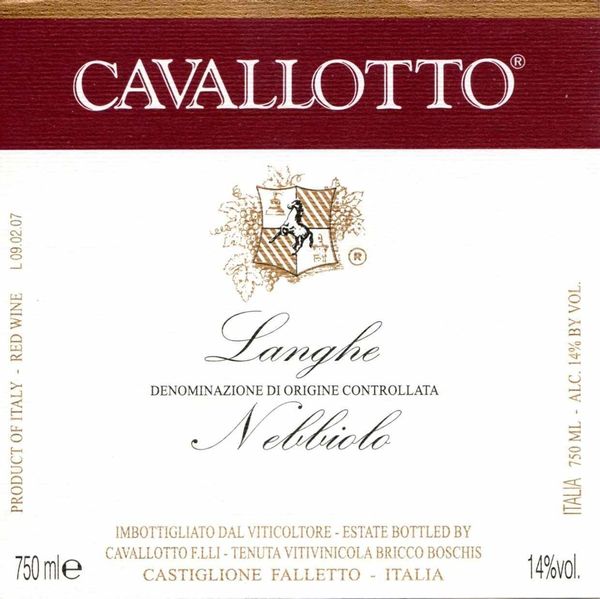 2020 Cavallotto Langhe Nebbiolo