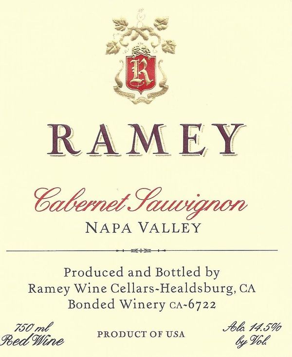 2012 Ramey Wine Cellars Napa Valley Cabernet Sauvignon