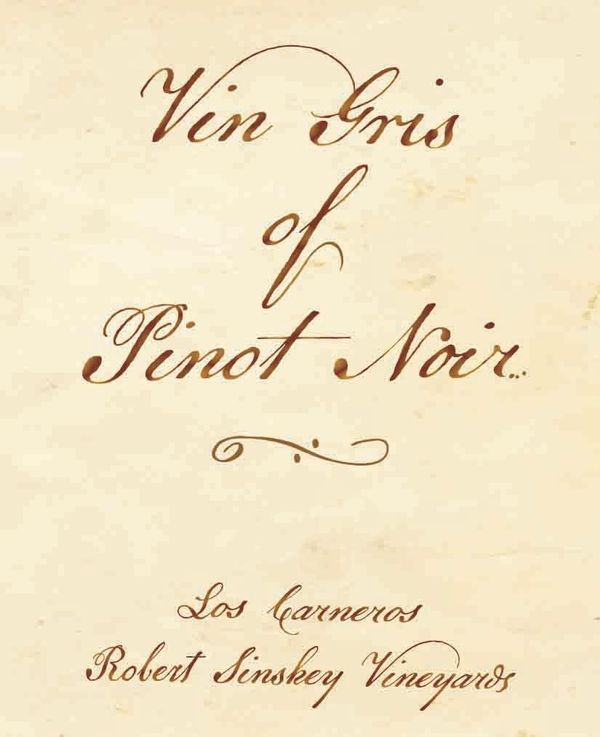 2022 Robert Sinskey Vineyards Vin Gris of Pinot Noir