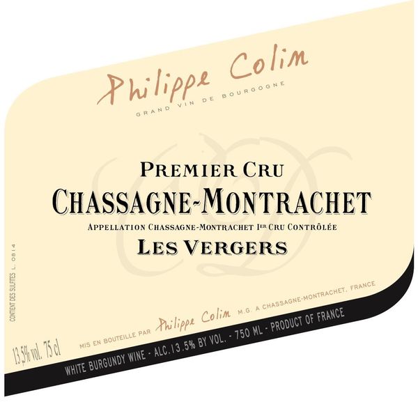 2020 Philippe Colin Chassagne-Montrachet Les Vergers