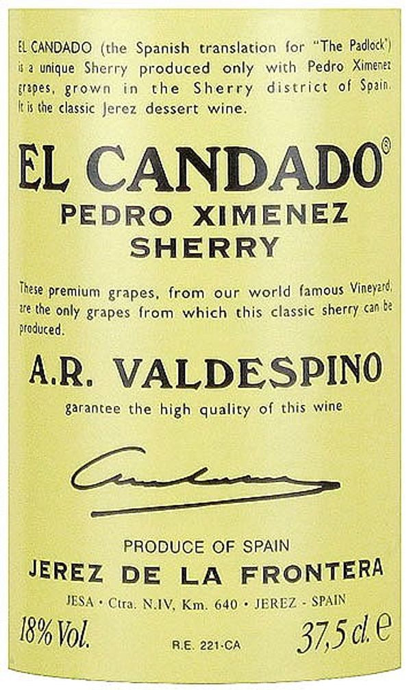 Valdespino Pedro Ximénez El Candado