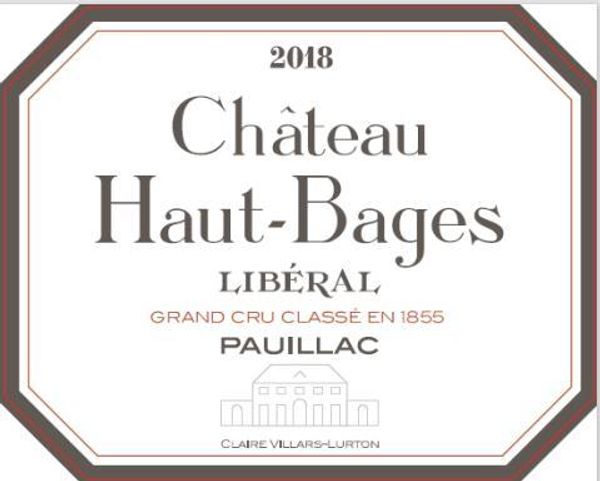2018 Château Haut-Bages Libéral Pauillac