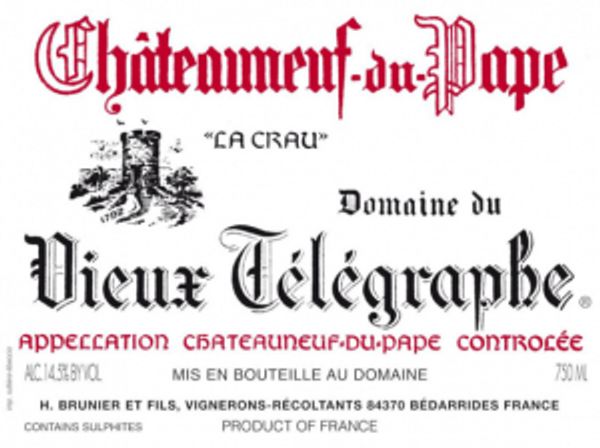 1986 Domaine du Vieux Telegraphe Châteauneuf-du-Pape Rouge La Crau