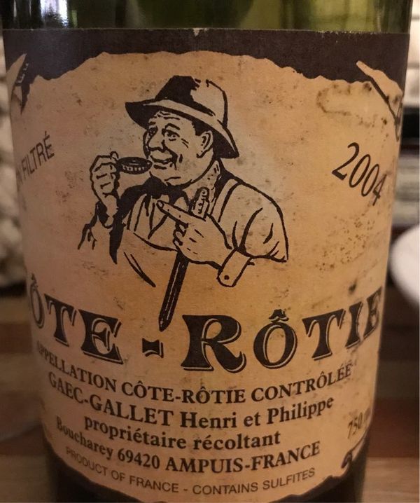 1990 Gallet Henri et Philippe Côte-Rôtie